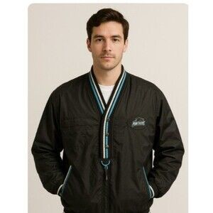 Carolina Panthers Jacket Vintage Pro Player NFL Pullover Windbreaker Size XXL 2X